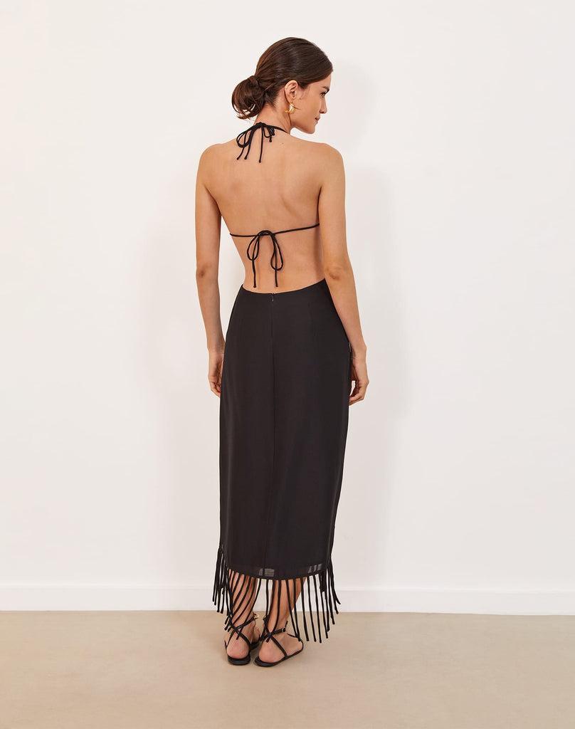 Amra Midi Dress - Black Product Image