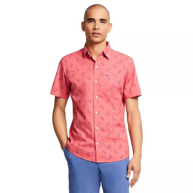 Mens IZOD Classic Breeze Short Sleeve Woven Button Down Shirt Product Image