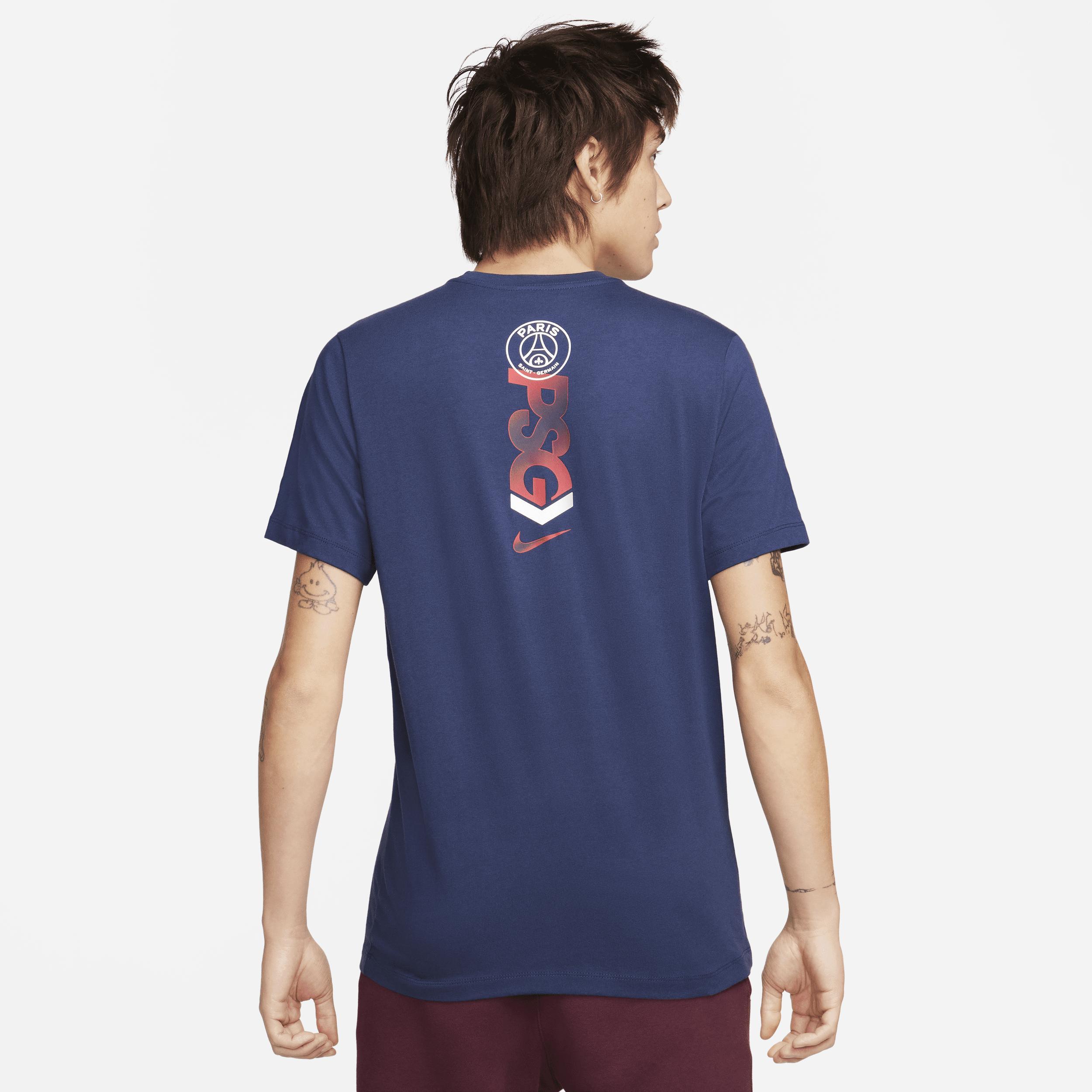 Mens Nike Navy Paris Saint-Germain Mercurial Sleeve T-Shirt Product Image