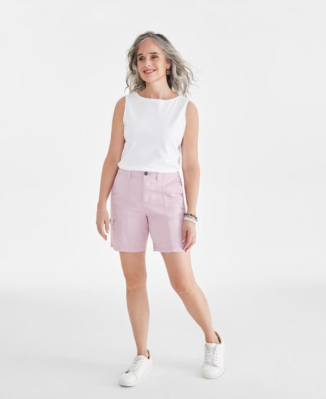 Style & Co Womens Comfort-Waist Cargo Shorts, Created for Macys Product Image