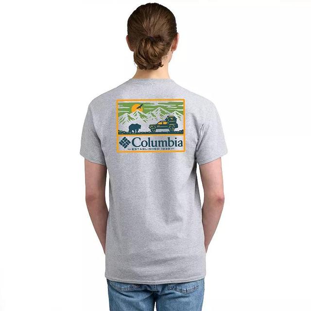 Mens Columbia Americana Adventure Print Short Sleeve Graphic Tee Product Image