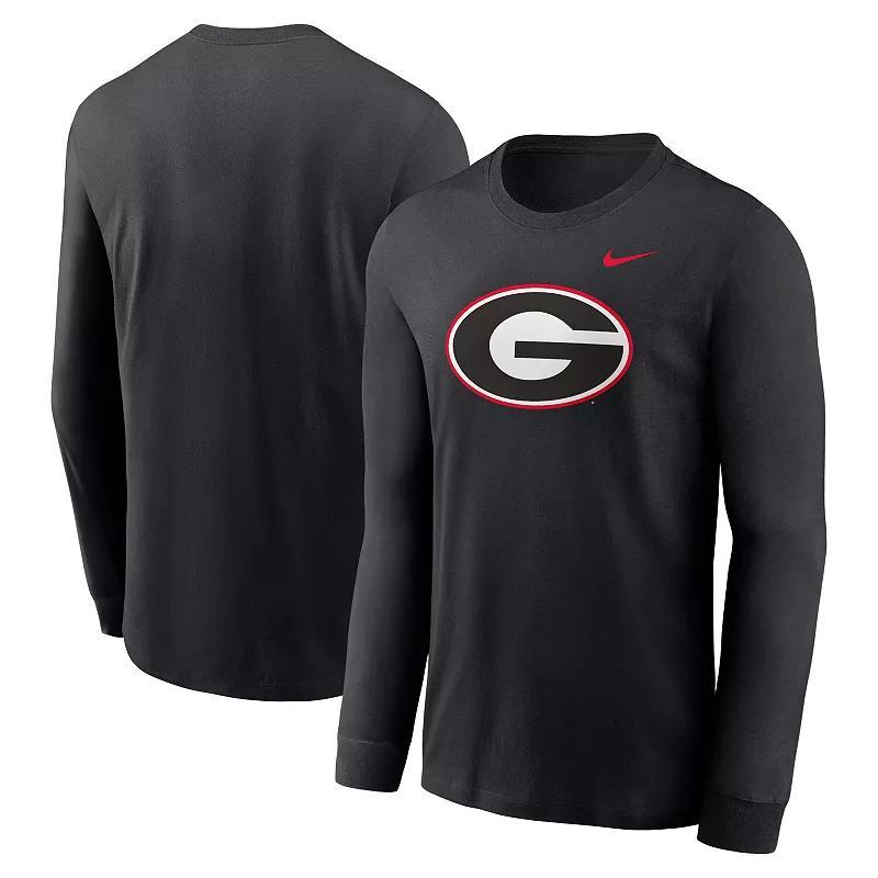 Mens Nike Georgia Bulldogs Primary Logo Long Sleeve T-Shirt Product Image