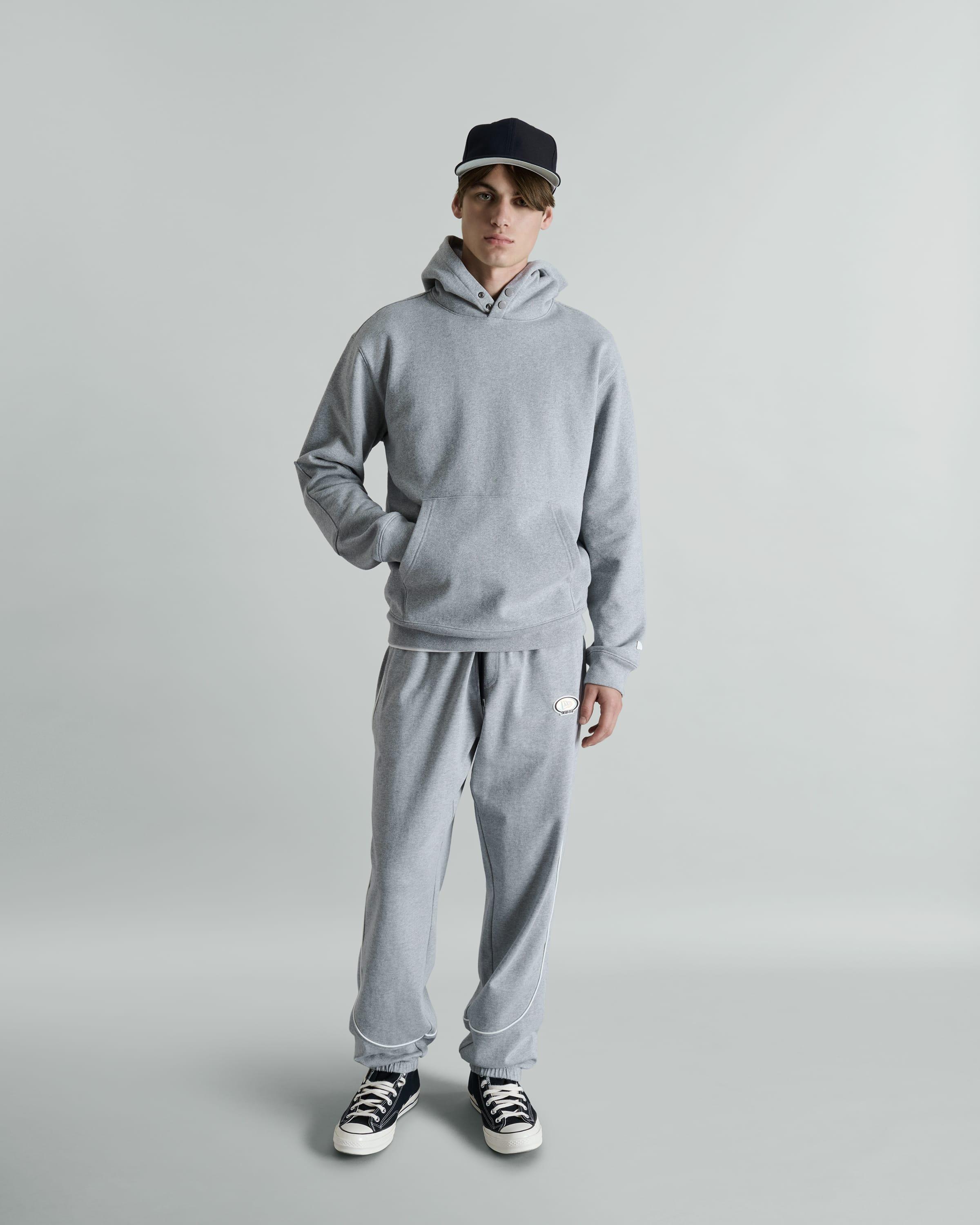 Brand New Era Amherst Corporal Heather Gray Snap Hoodie Male Product Image