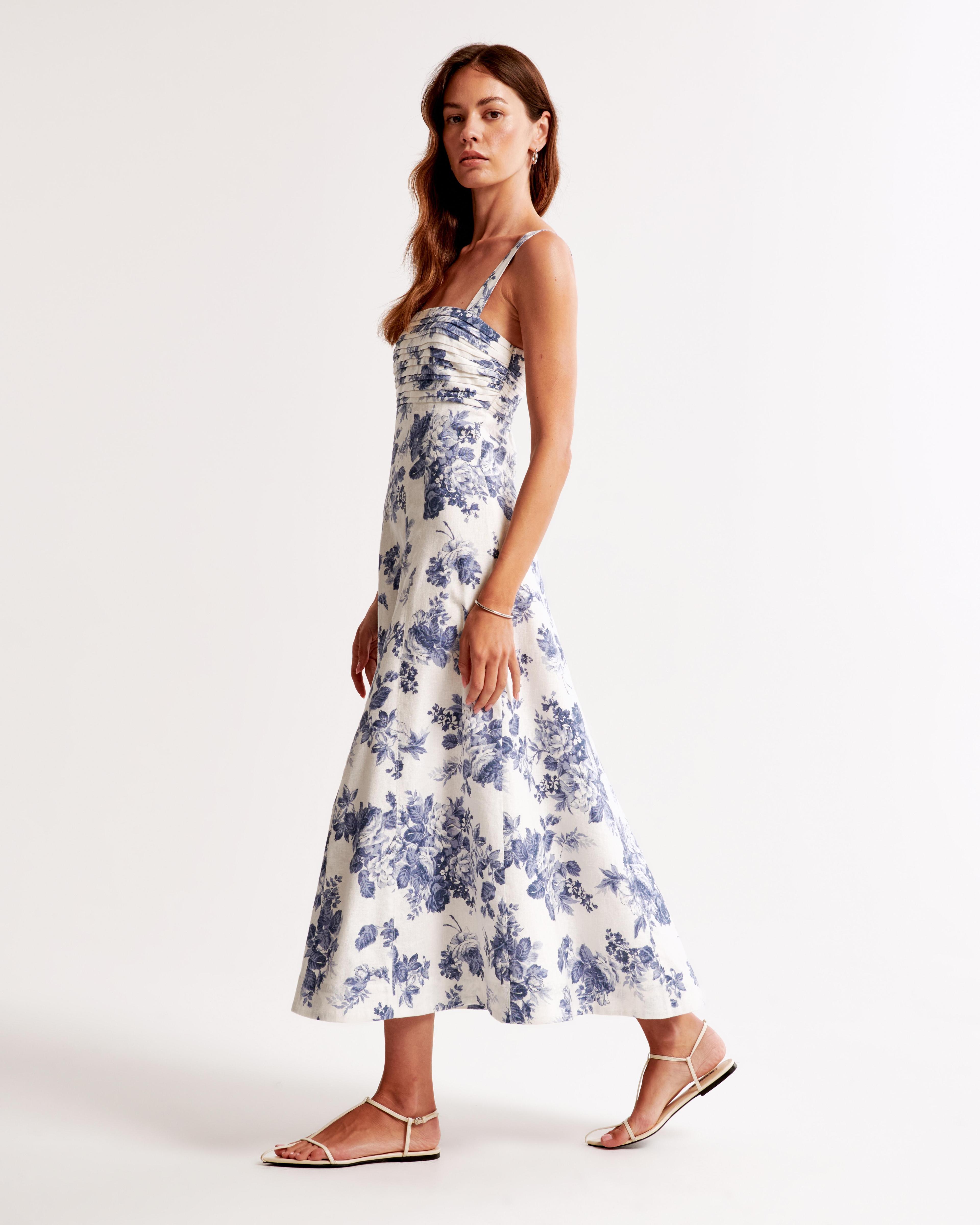 The A&F Emerson Fit & Flare Midi Dress Product Image