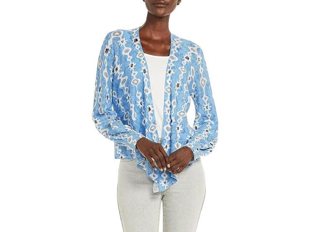 NIC+ZOE Petite Falling Jewels Cardigan Multi) Women's Clothing Product Image