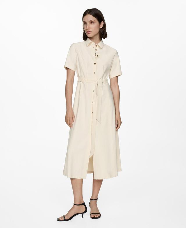 Mango Womens Bow Shirt Dress Product Image