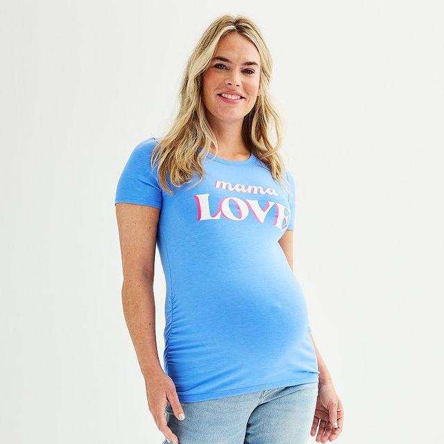 Maternity Sonoma Goods For Life Fitted Crewneck Graphic Tee, Womens Product Image