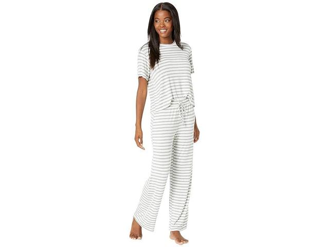 Honeydew Intimates All American PJ Set (Ivory Stripe) Women's Pajama Sets Product Image