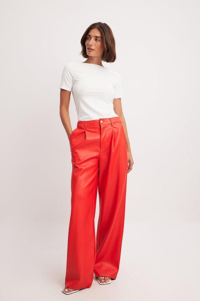 Flared PU Pants Product Image