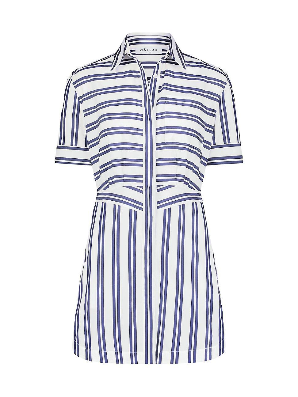 Womens Candide Shirt Dress in Stripes Product Image