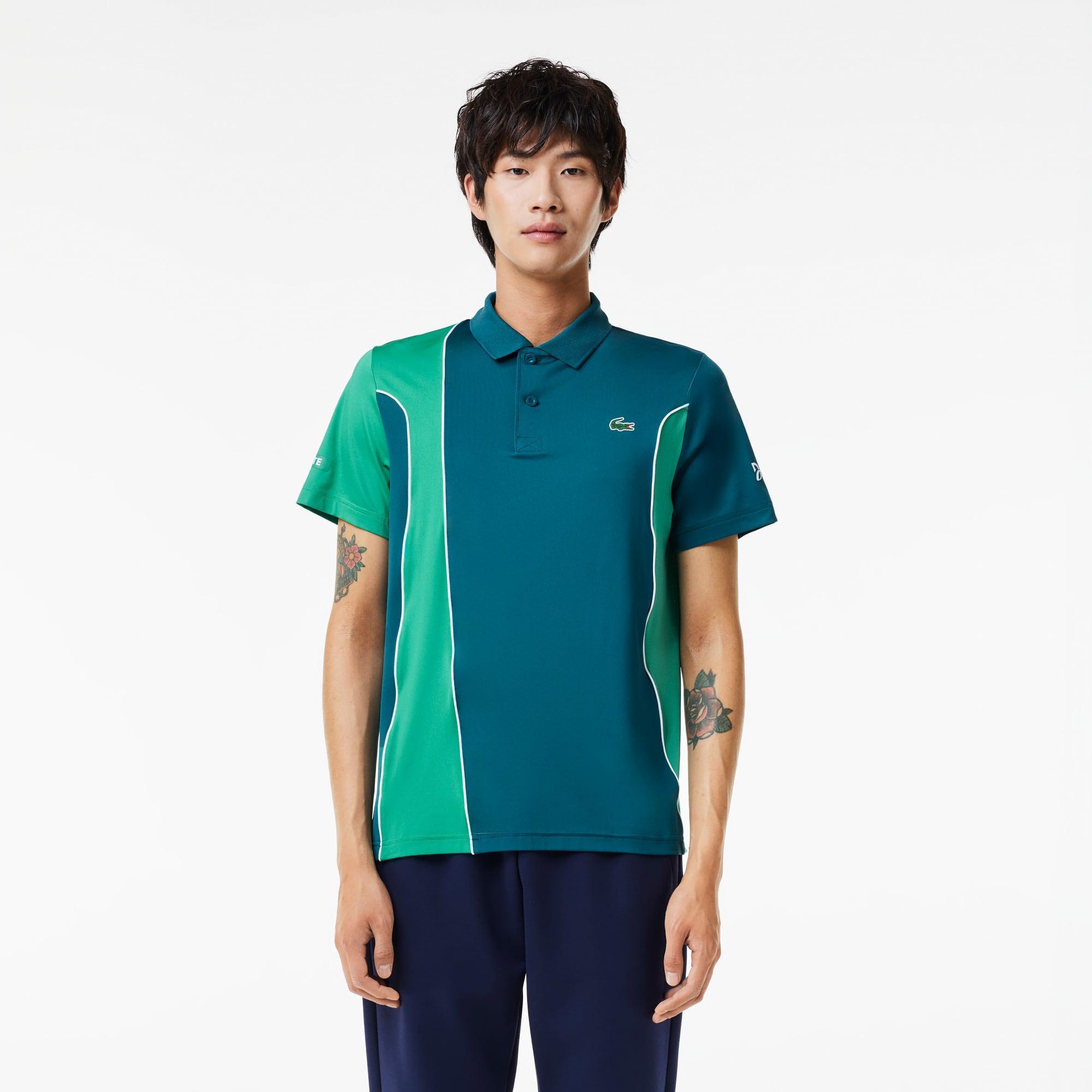 Men's Lacoste SPORT x Novak Djokovic Regular Fit Colour-Block Polo Product Image