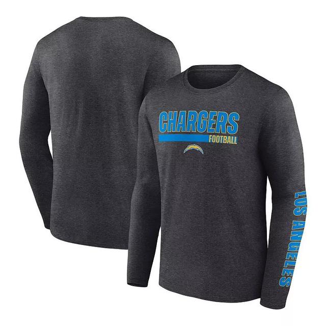 Mens Fanatics Branded Charcoal Los Angeles Chargers Long Sleeve T-Shirt Product Image