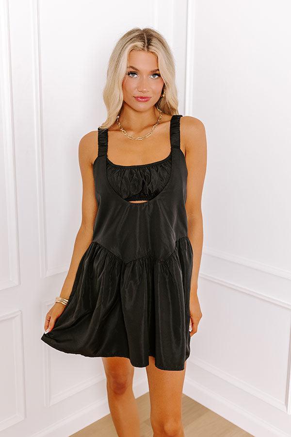 Coffee Run Athletic Dress in Black Product Image