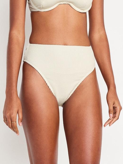 Extra High-Waisted French-Cut Bikini Swim Bottoms Product Image