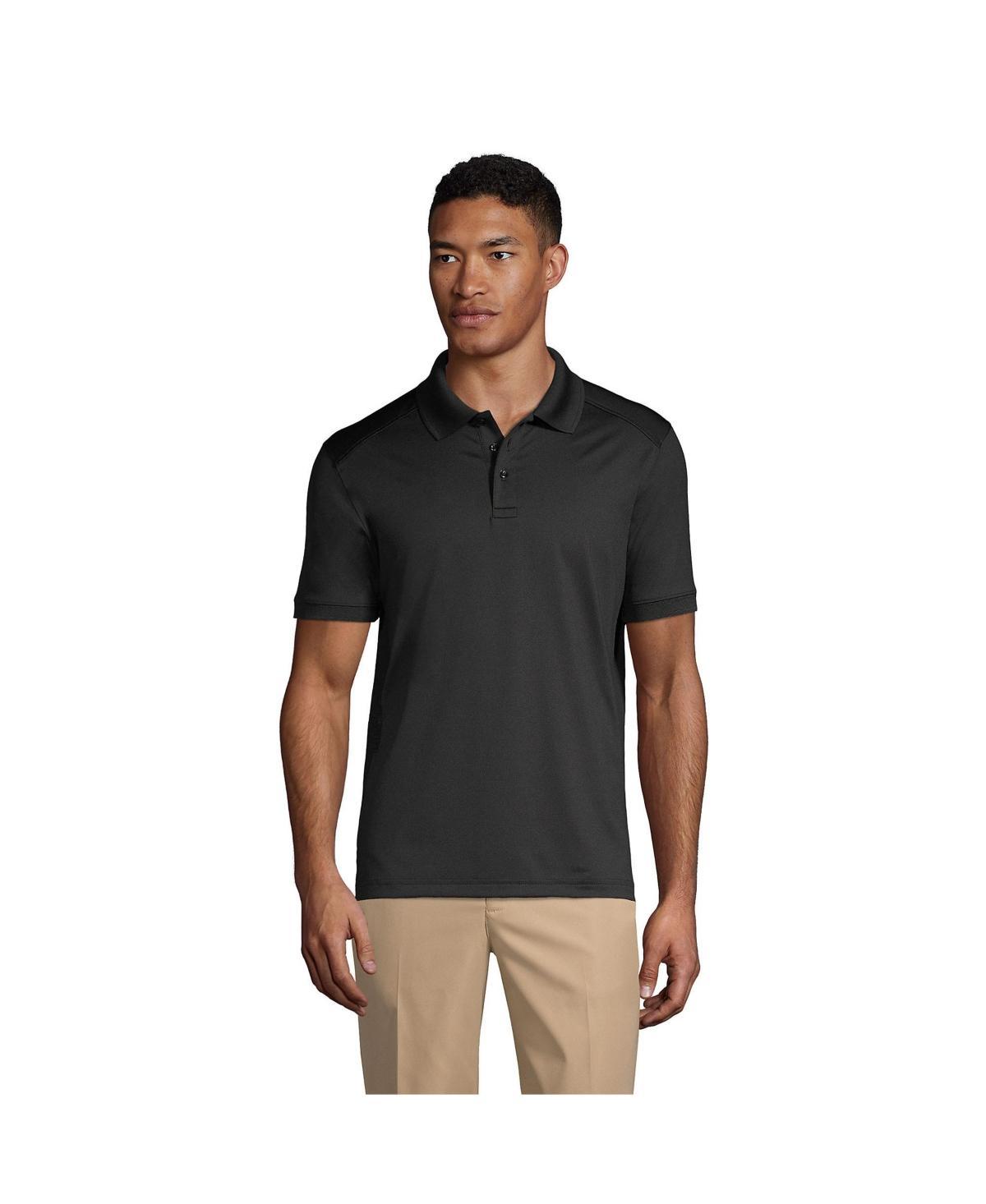 Lands End Mens School Uniform Short Sleeve Rapid Dry Polo Shirt Product Image