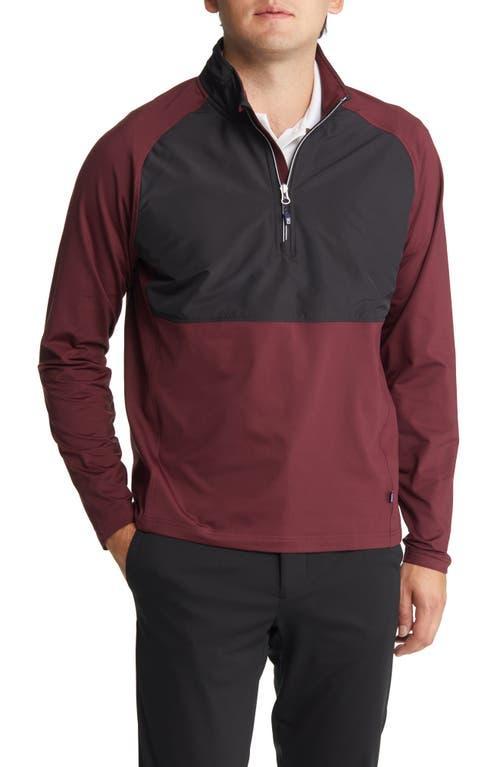 Cutter & Buck Mens Adapt Quarter Zip Wind Resistant Knit Pullover Product Image