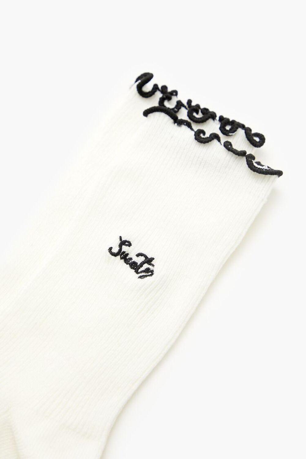 Lettuce-Edge Sweety Crew Socks | Forever 21 Product Image