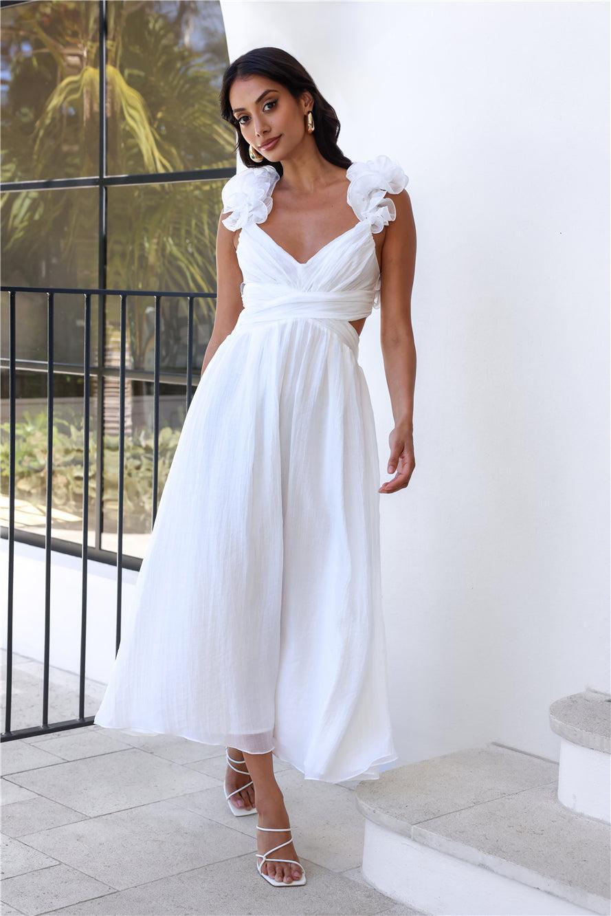 Ring The Wedding Bells Maxi Dress White Product Image