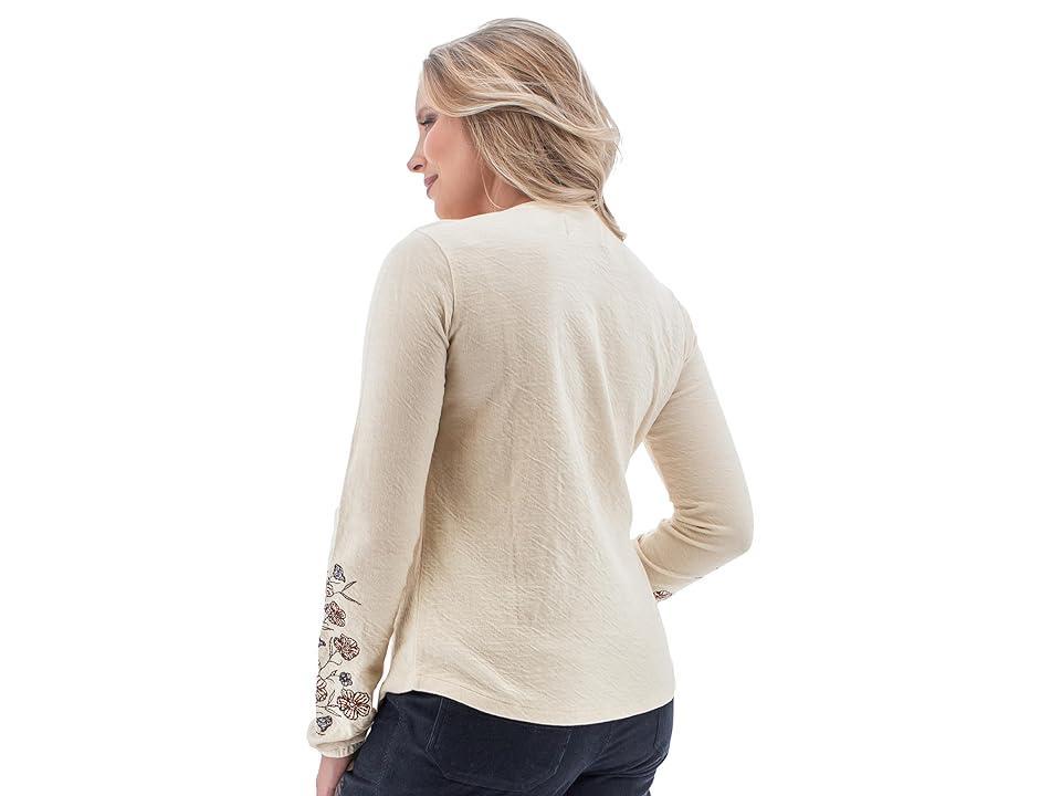 Aventura Clothing Larkin Henley (Turtledove) Women's Clothing Product Image