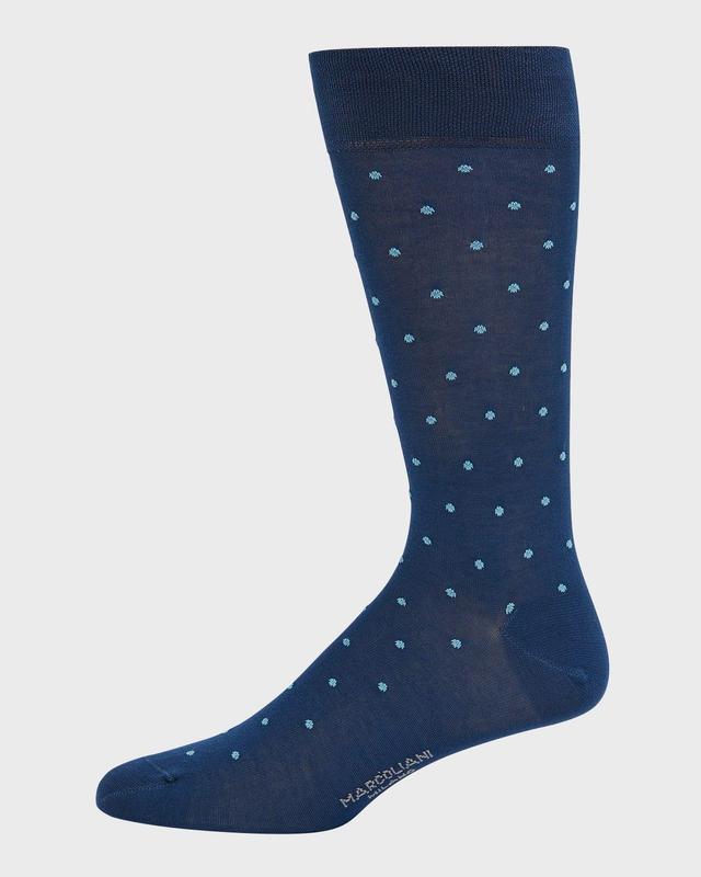 Mens Polka Dot Crew Socks Product Image