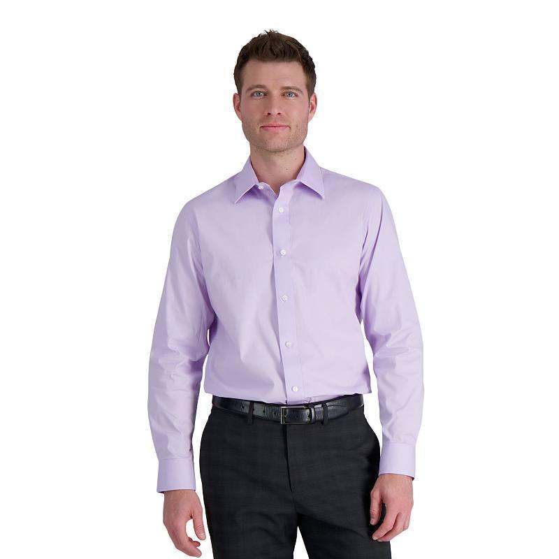 Haggar Mens Classic-Fit Premium Comfort Dress Shirt Product Image