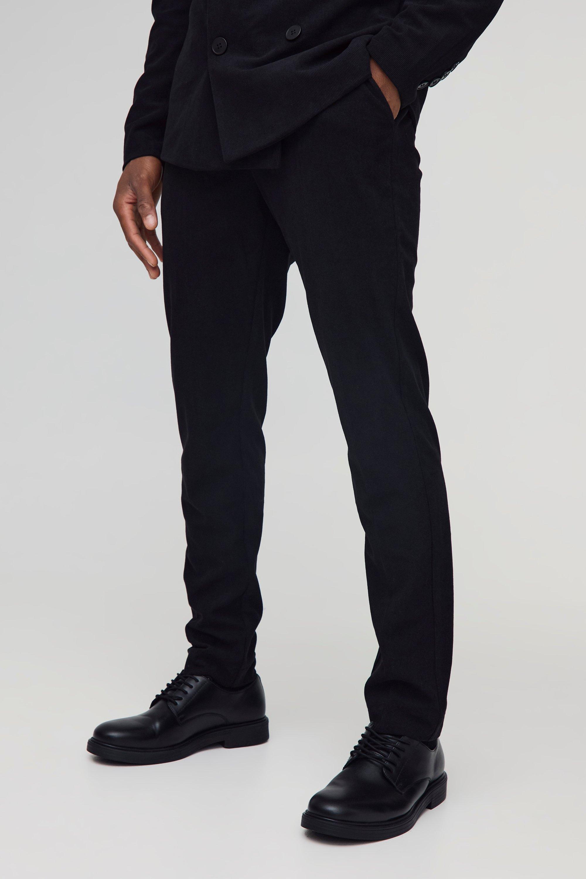 Skinny Fit Corduroy Tailored Trouser | boohooMAN USA Product Image