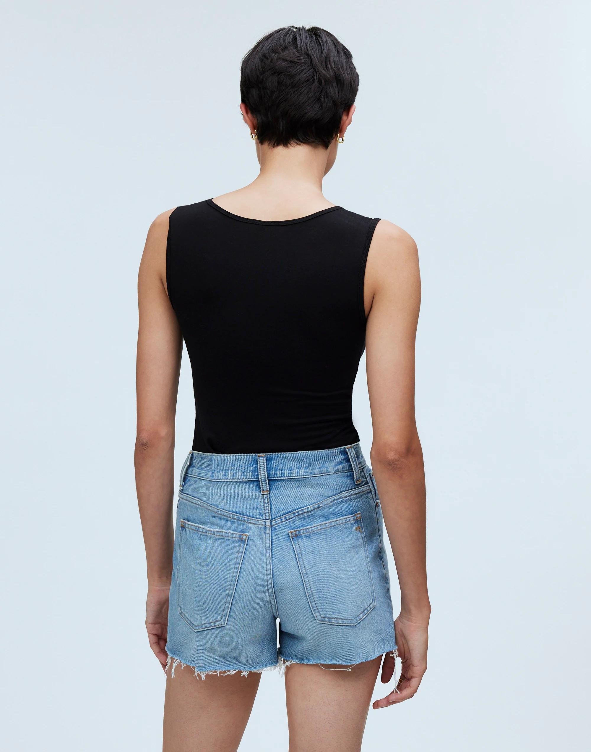 Relaxed Denim Shorts in Lytle Wash: Raw-Hem Edition Product Image