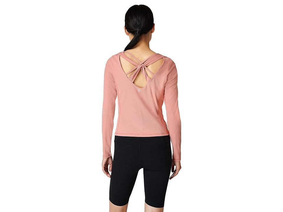 Sweaty Betty Super Soft Rib Yoga Long Sleeve Top (Dark Bloom ) Women's Clothing Product Image