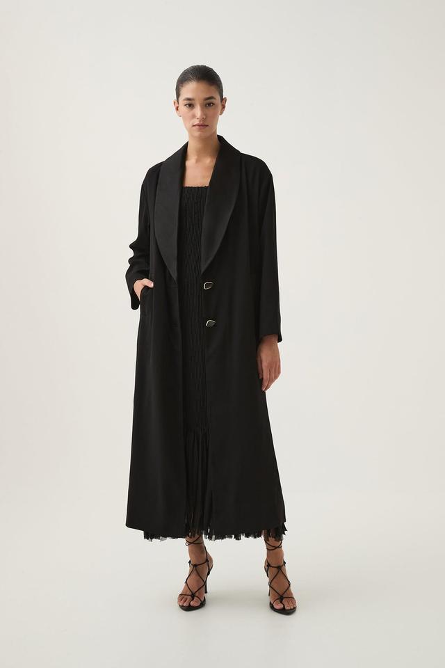 Kara Long Line Crepe Coat Product Image