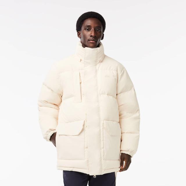 Men's Removable Hood Midi Puffer Jacket Product Image