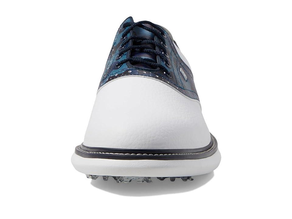 FootJoy Traditions Golf Shoes Navy Camo) Men's Shoes Product Image