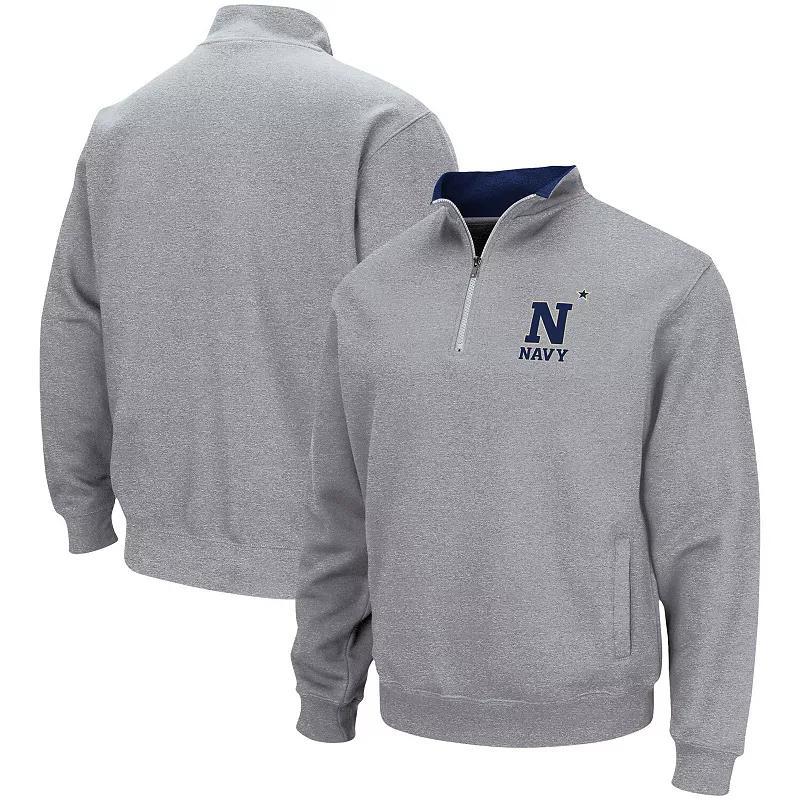 Mens Colosseum Heathered Gray Harvard Crimson Tortugas Team Logo Quarter-Zip Jacket Product Image