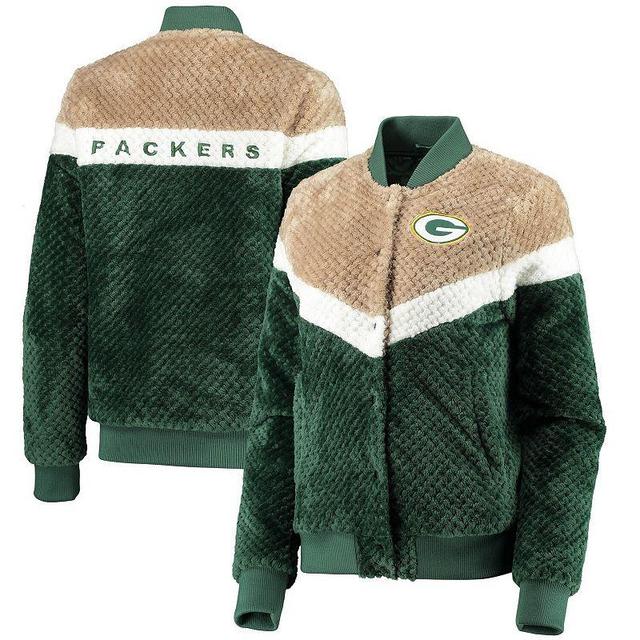 Womens G-III 4Her by Carl Banks /Cream Bay Packers Riot Squad Sherpa Full-Snap Jacket Product Image