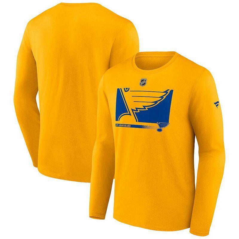 Mens Fanatics Gold St. Louis Blues Authentic Pro Core Collection Secondary Long Sleeve T-Shirt Product Image