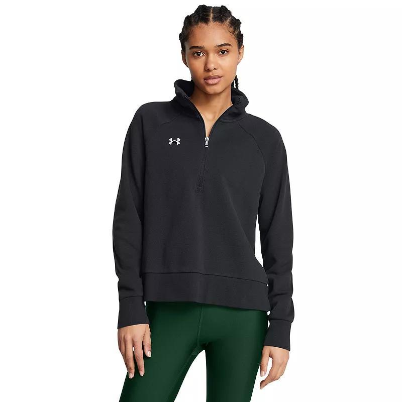 Womens Under Armour Rival Fleece Textured Half Zip Top Product Image