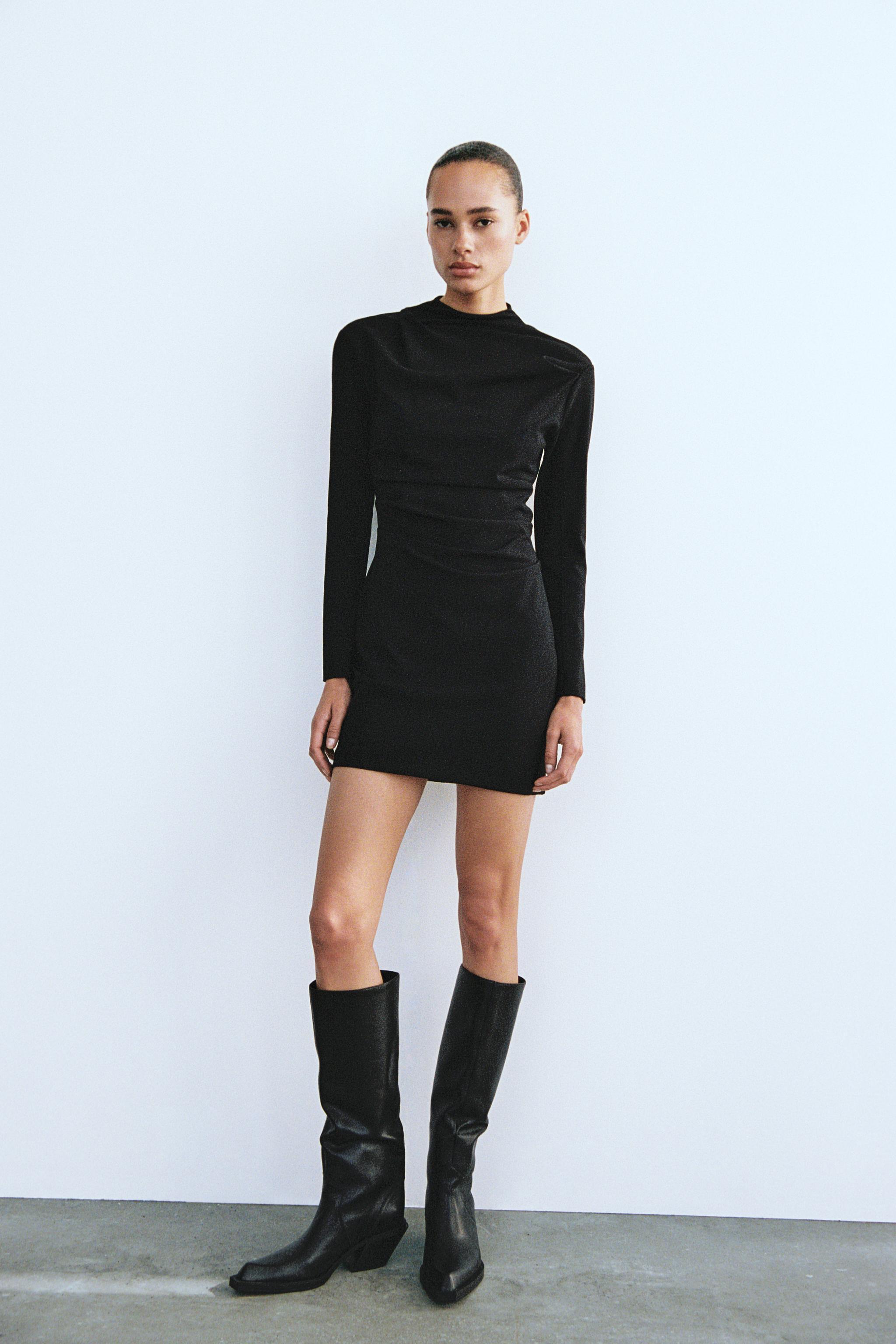 PLEATED MINI DRESS Product Image