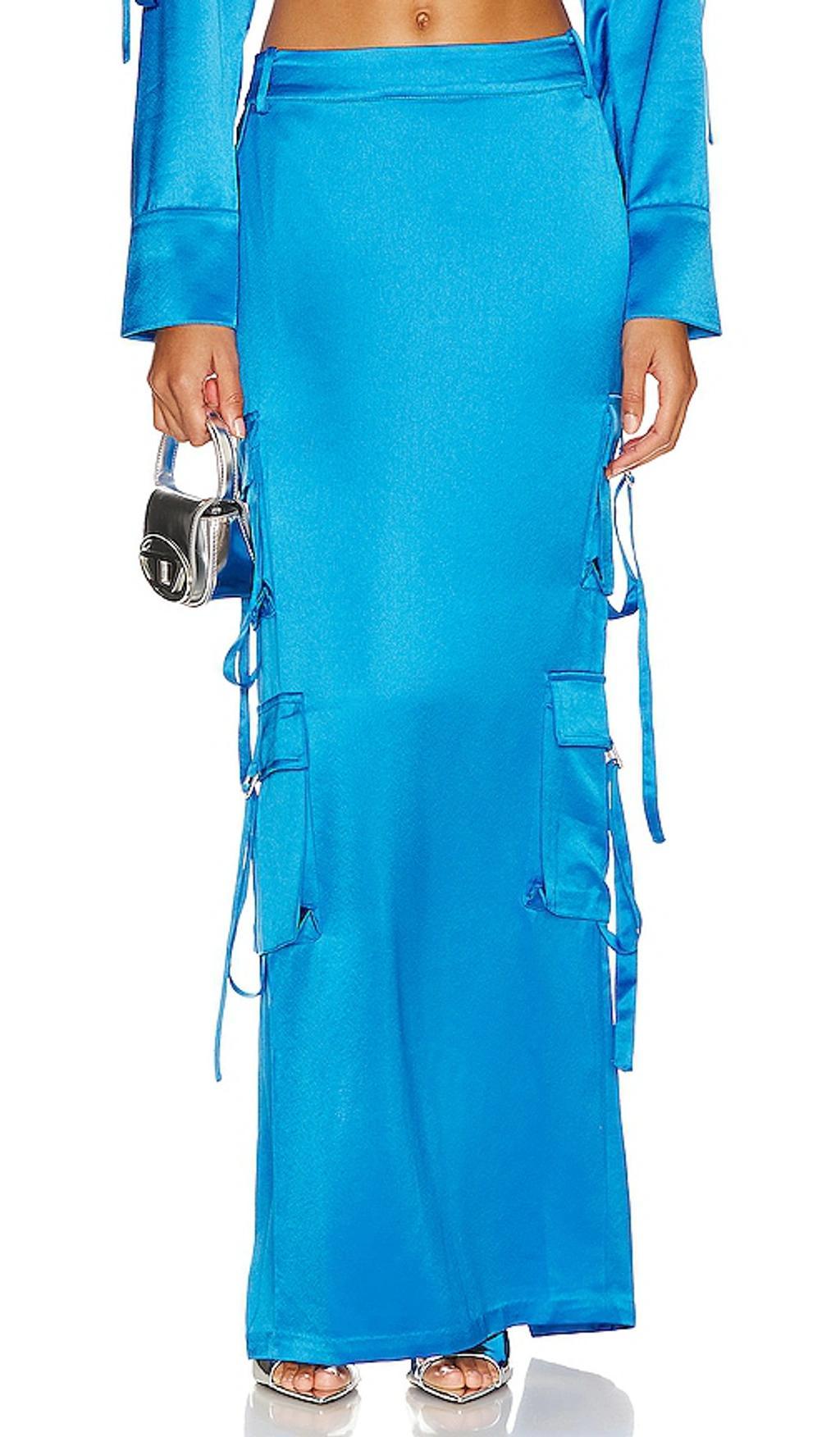 Maelie Skirt In Tropical Blue Product Image