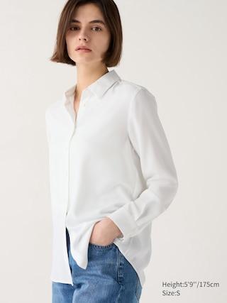 Womens Rayon Blouse White 2XL UNIQLO US Product Image