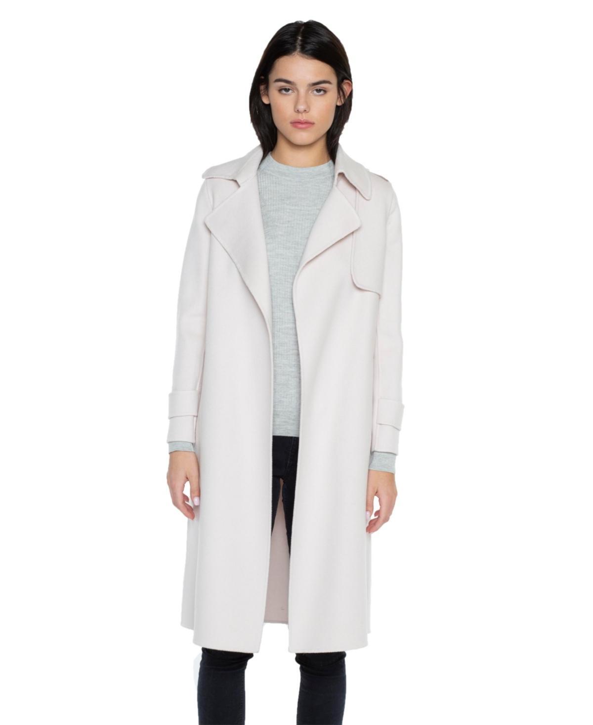 Jennie Liu Womens Cashmere Wool Double-faced Overcoat Product Image