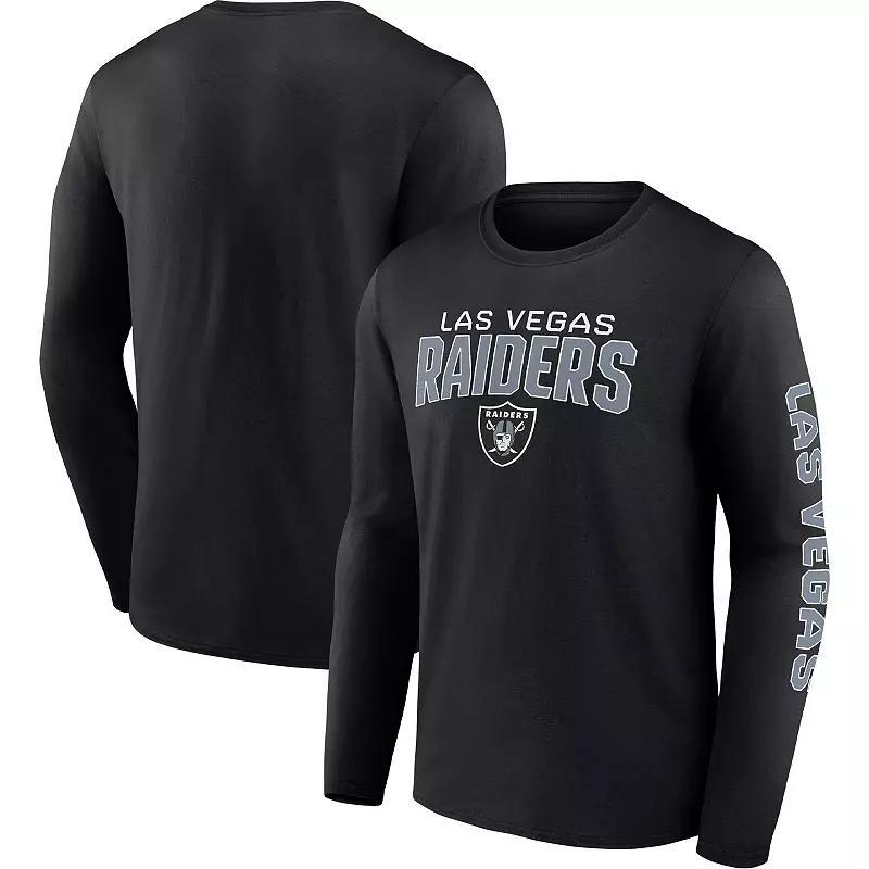 Mens Fanatics Branded Black Las Vegas Raiders Go the Distance Long Sleeve T-Shirt Product Image