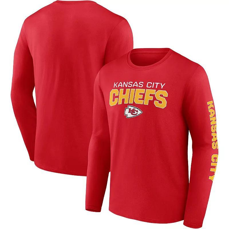 Mens Fanatics Branded Kansas City Chiefs Go the Distance Long Sleeve T-Shirt Product Image