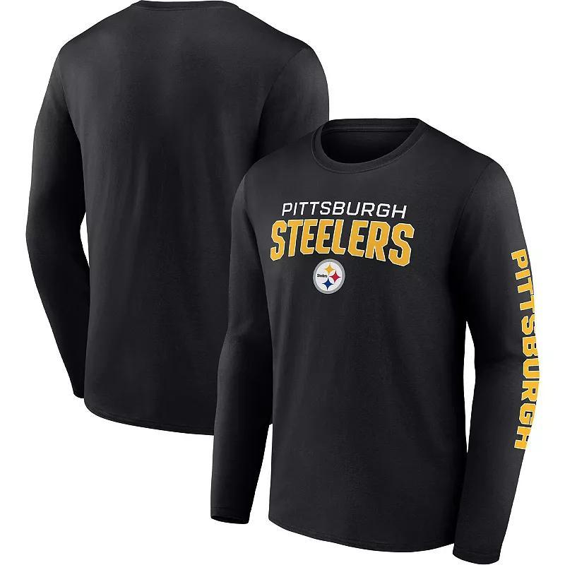 Mens Fanatics Branded Pittsburgh Steelers Go the Distance Long Sleeve T-Shirt Product Image