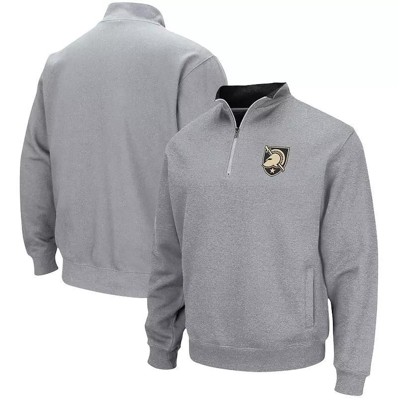 Mens Colosseum Heathered Gray Iowa State Cyclones Tortugas Team Logo Quarter-Zip Jacket Product Image