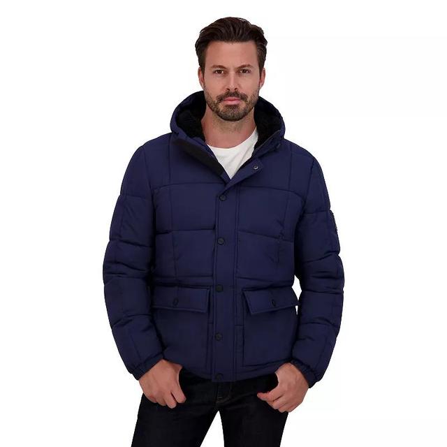 Mens ZeroXposur Quilted Puffer Jacket Blue Product Image