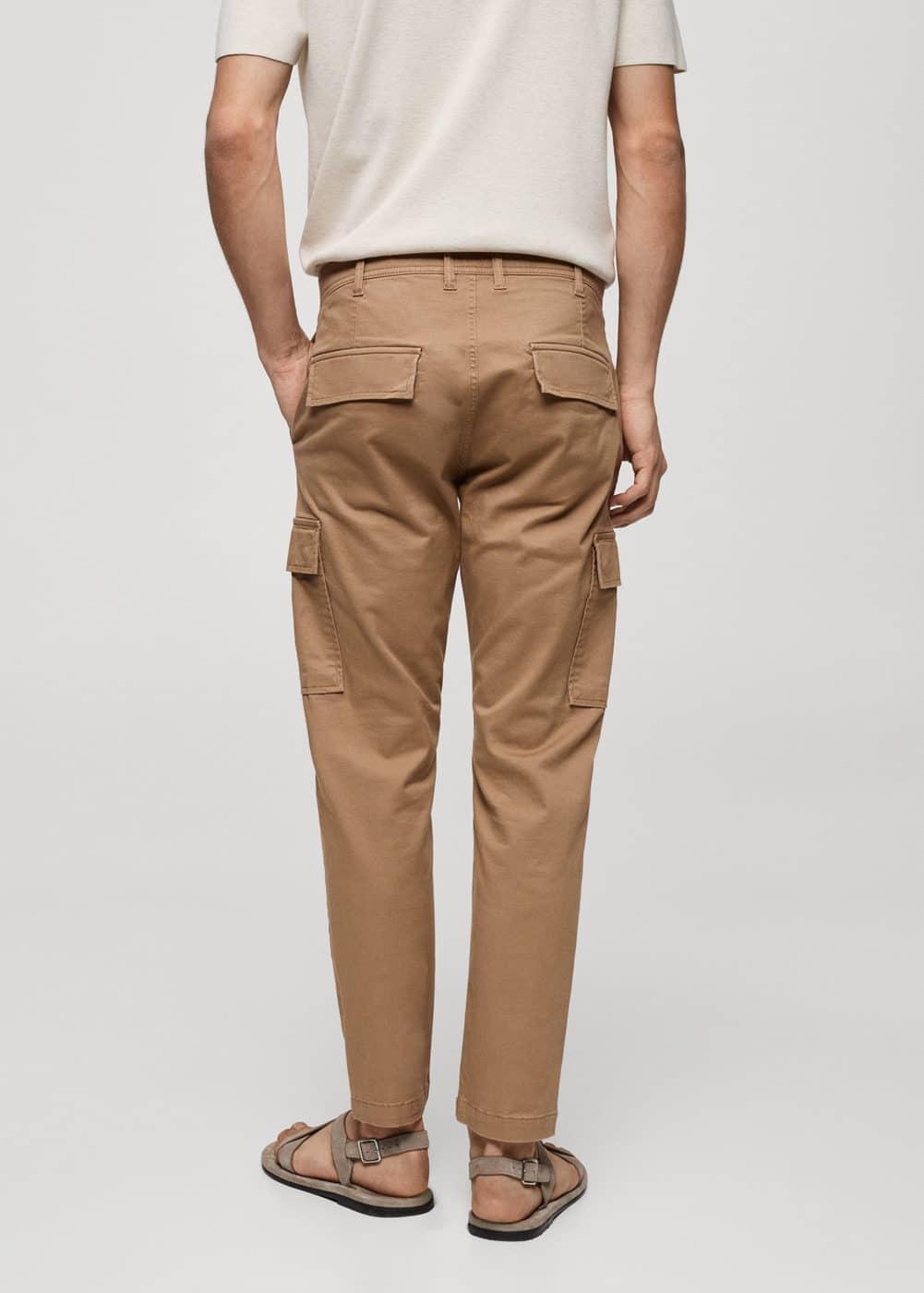 MANGO MAN - Slim-fit cotton cargo pants beigeMen Product Image