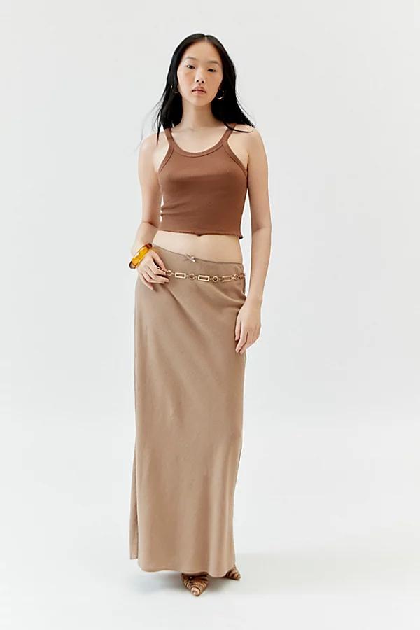 Urban Renewal Remnants Slub Linen Maxi Skirt Womens at Urban Outfitters product image