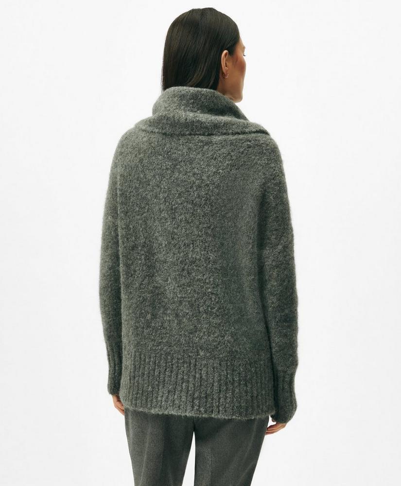 Cowl Neck Brushed Sweater in Alpaca-Wool Blend Product Image