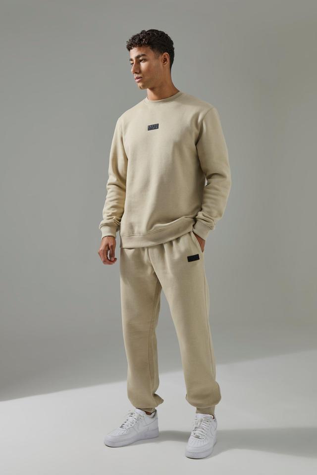 Man Active Sweatshirt & Sweatpants Tracksuit | boohooMAN USA Product Image