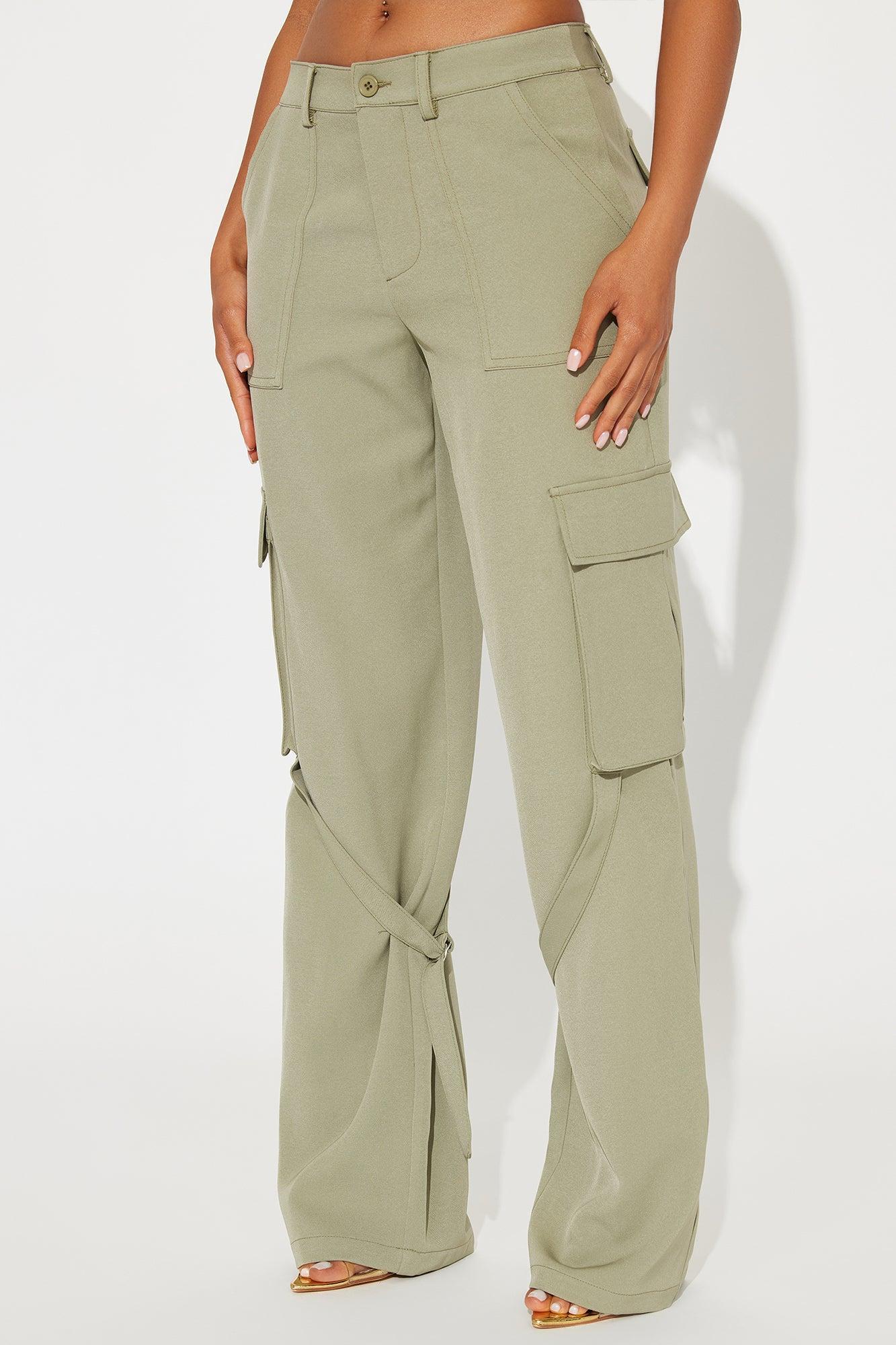 Isabella Cargo Trouser - Olive Product Image