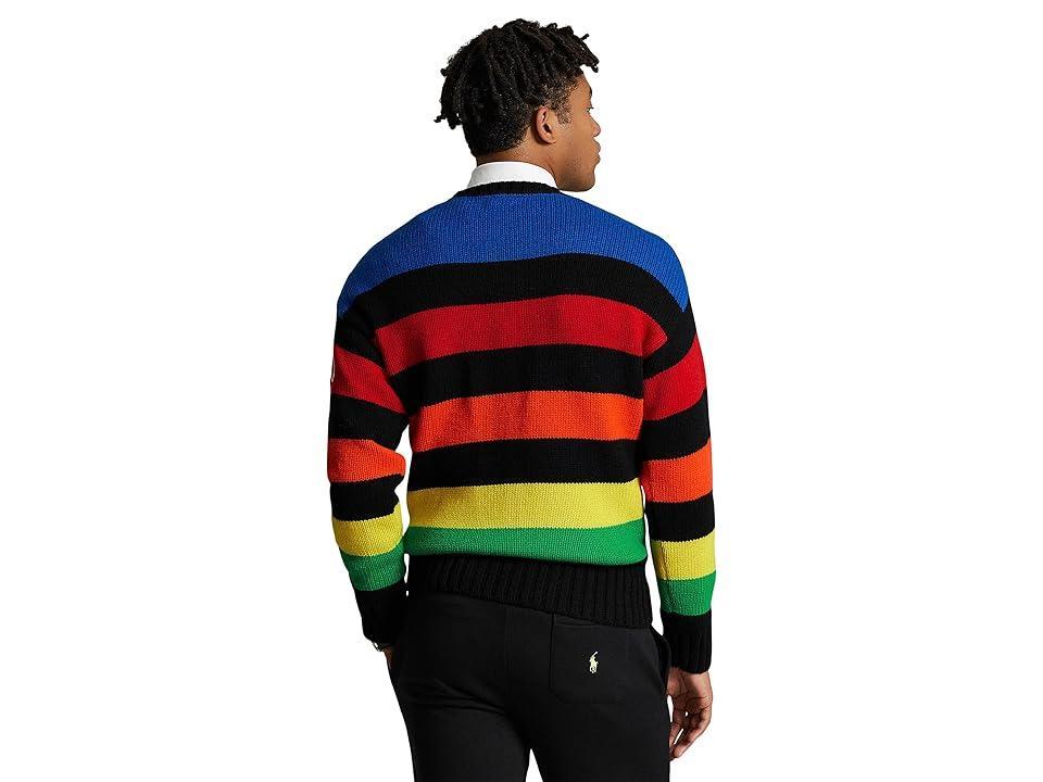 Polo Ralph Lauren Logo Striped Wool-Blend Sweater Combo) Men's Sweater Product Image